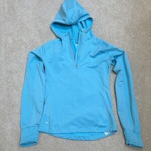 Nike Light Blue Half-Zip Hoodie